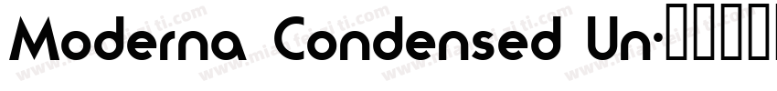 Moderna Condensed Un字体转换
